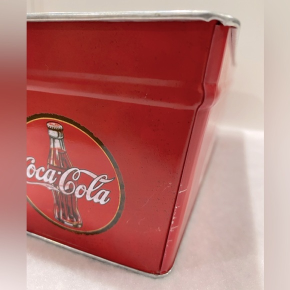 Coca Cola Themed Tin Planter Beverage Tub - Picture 5 of 9